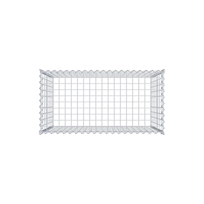 Gabião tipo 3 100 cm x 80 cm x 50 cm (C x A x P), malhagem 5 cm x 10 cm, espiral