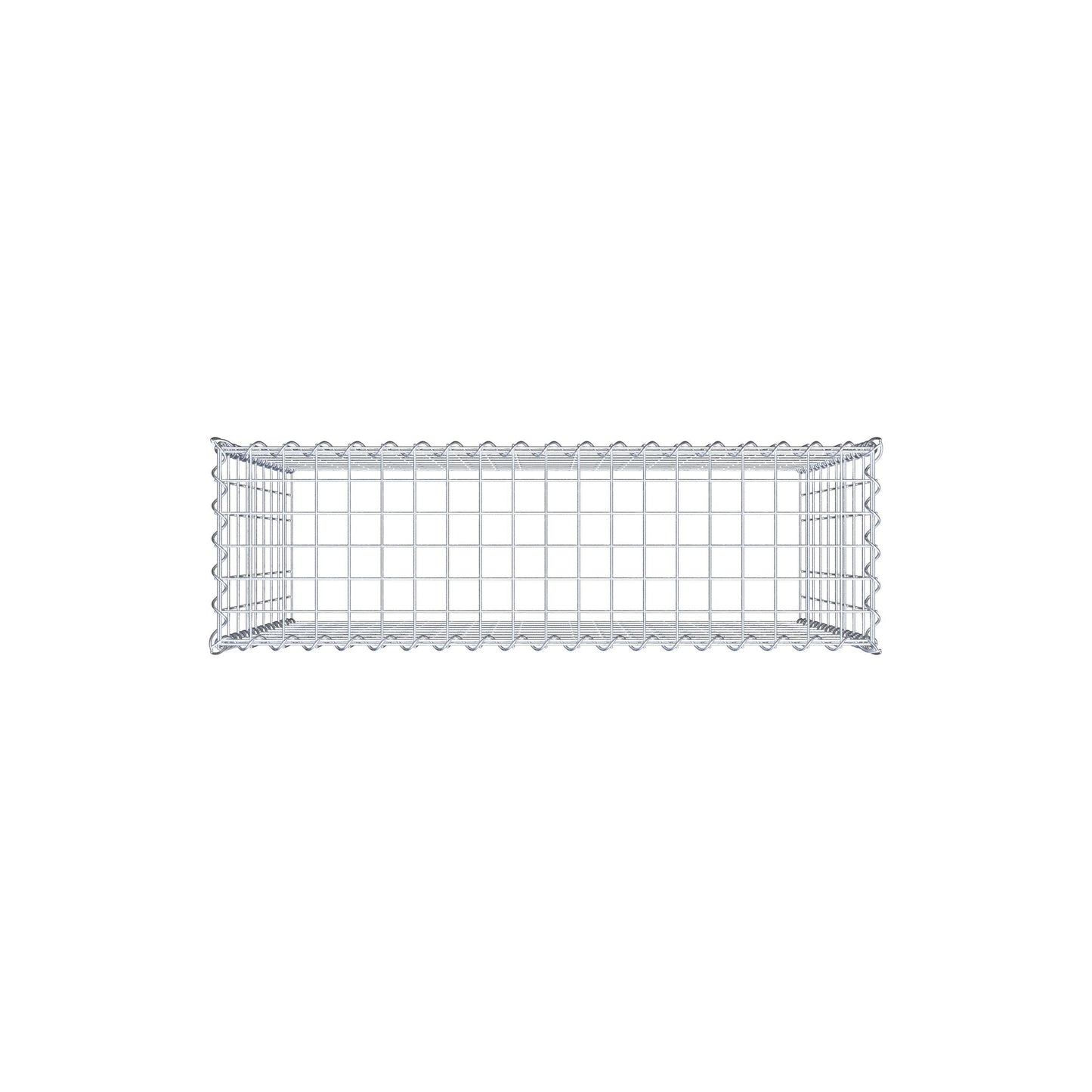 Gabion rapporté type 3 100 cm x 90 cm x 30 cm (L x H x P), mailles 5 cm x 10 cm, spirale