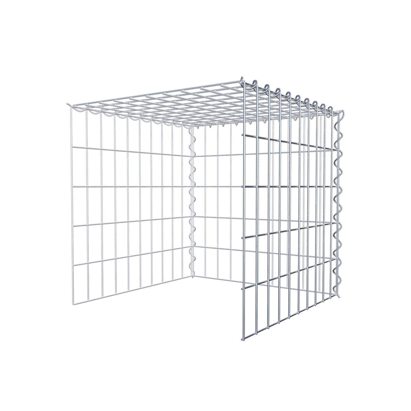 Anbaugabione Typ 4 50 cm x 50 cm x 50 cm (L x H x T), Maschenweite 5 cm x 10 cm, Spirale