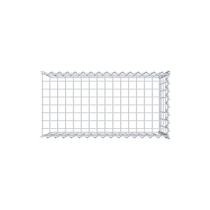 Gabion rapporté type 4 80 cm x 40 cm x 40 cm (L x H x P), mailles 5 cm x 10 cm, spirale
