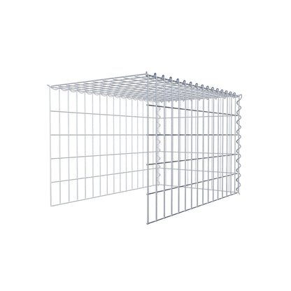 Anbaugabione Typ 4 80 cm x 50 cm x 50 cm (L x H x T), Maschenweite 5 cm x 10 cm, Spirale