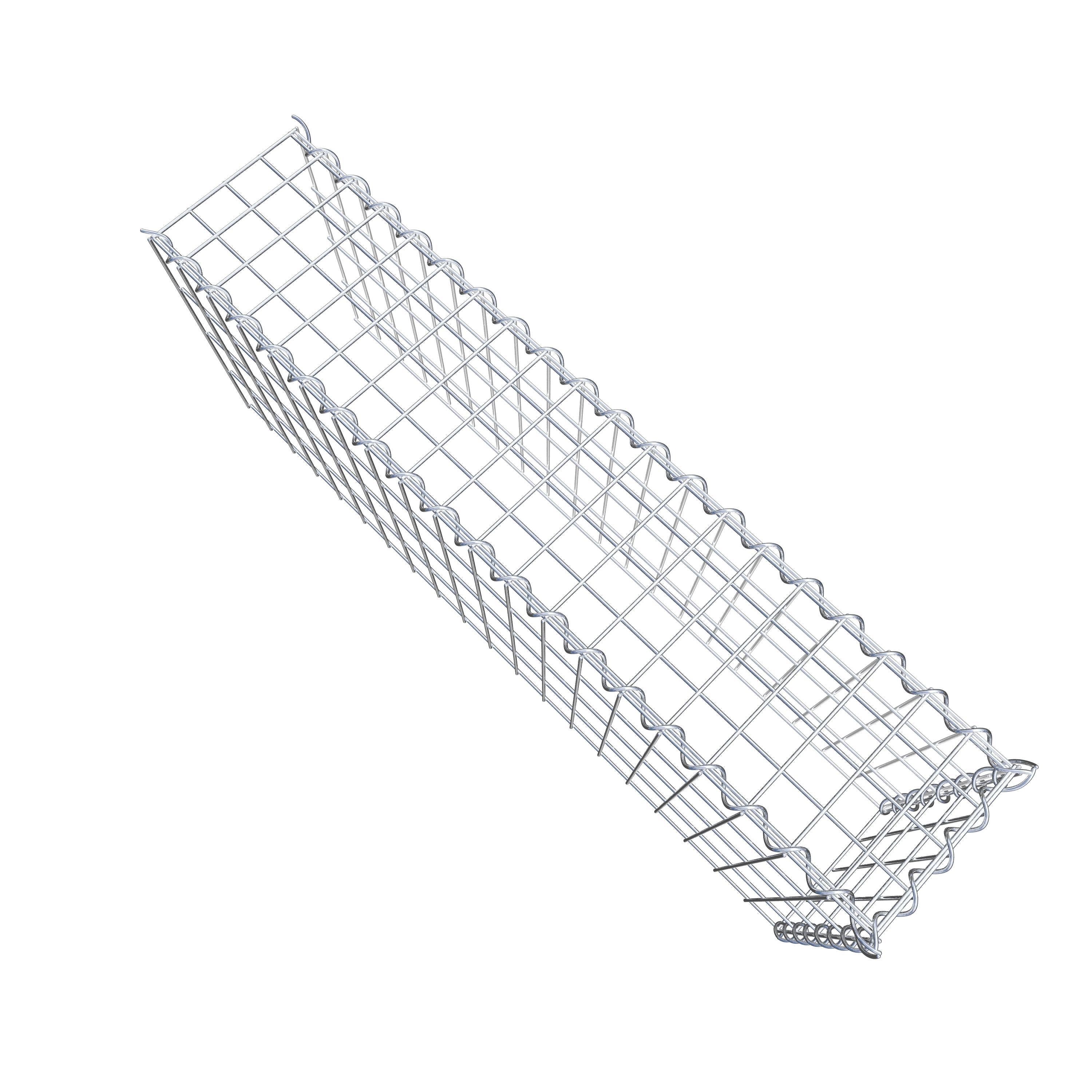 Gabião tipo 4 100 cm x 40 cm x 20 cm (C x A x P), malhagem 5 cm x 10 cm, espiral