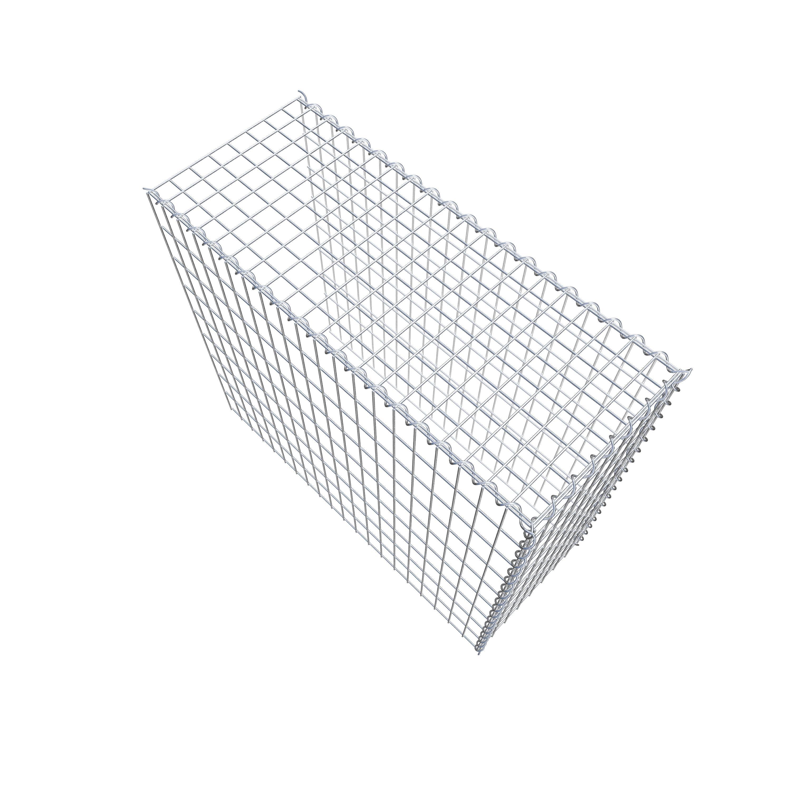 Grown-on gabion type 4 100 cm x 90 cm x 40 cm (L x H x D), mesh size 5 cm x 10 cm, spiral