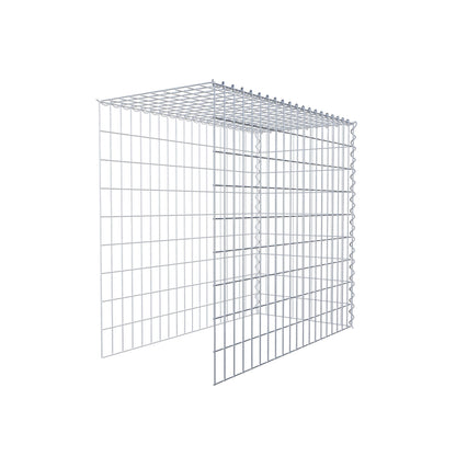 Gabião tipo 4 100 cm x 90 cm x 50 cm (C x A x P), malhagem 5 cm x 10 cm, espiral