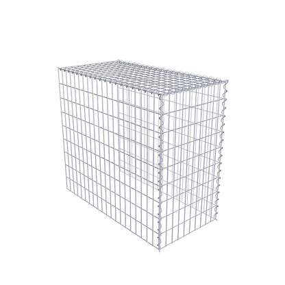 Gabião tipo 4 100 cm x 90 cm x 50 cm (C x A x P), malhagem 5 cm x 10 cm, espiral