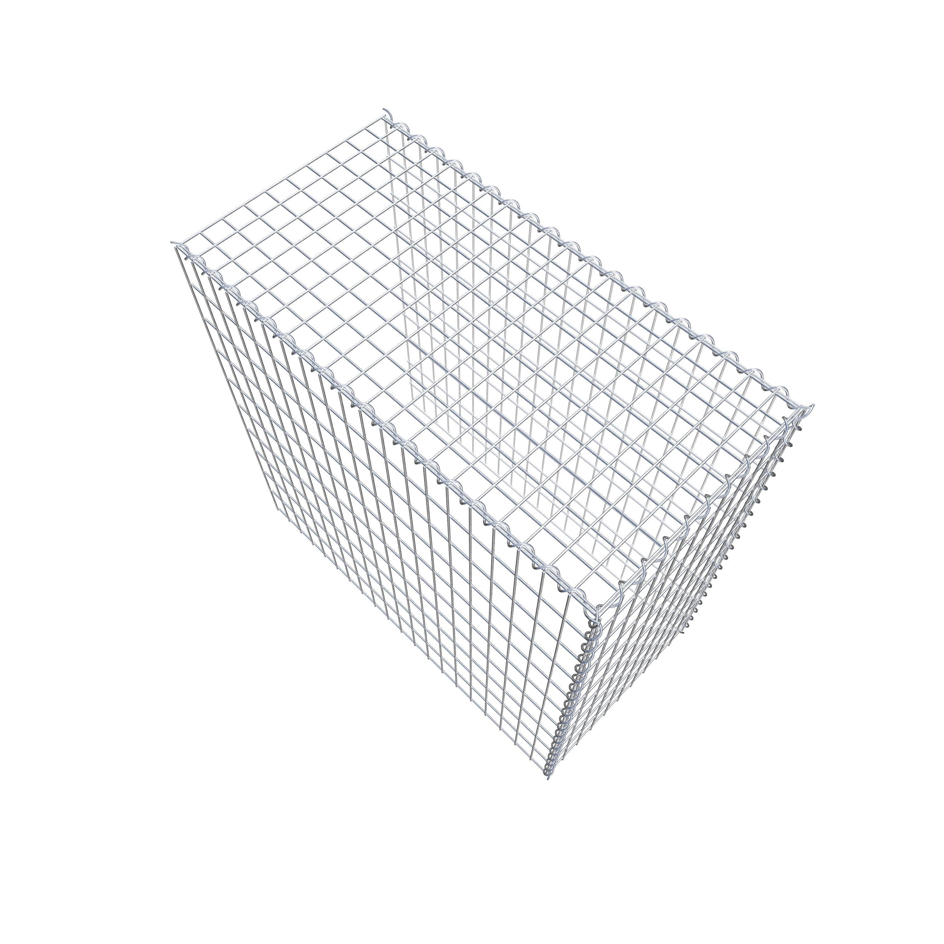 Grown-on gabion type 4 100 cm x 100 cm x 50 cm (L x H x D), mesh size 5 cm x 10 cm, spiral