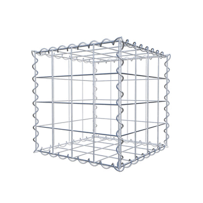 Gabion 40 cm x 40 cm x 40 cm (L x H x P), mailles 10 cm x 10 cm, spirale