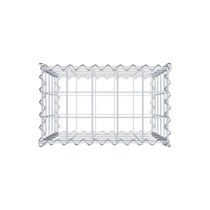 Gavión 50 cm x 50 cm x 30 cm (largo x alto x fondo), malla 10 cm x 10 cm, en espiral