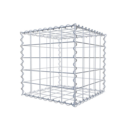 Gabion 50 cm x 50 cm x 50 cm (L x H x P), mailles 10 cm x 10 cm, spirale