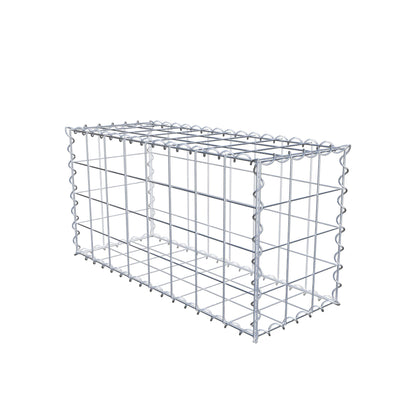 Gabion 80 cm x 40 cm x 30 cm (L x H x D), maskestørrelse 10 cm x 10 cm, spiral