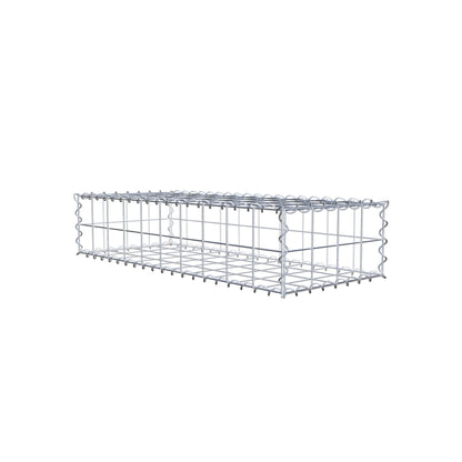 Gabião 100 cm x 20 cm x 40 cm (C x A x P), malhagem 10 cm x 10 cm, espiral