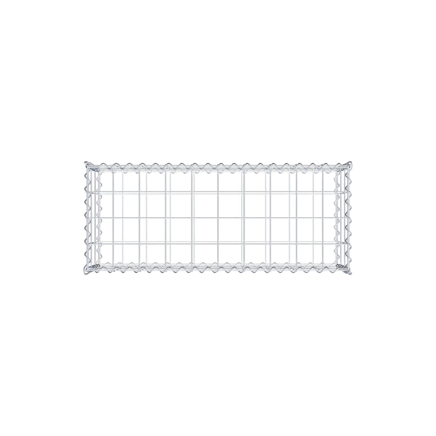 Gabião 100 cm x 30 cm x 40 cm (C x A x P), malhagem 10 cm x 10 cm, espiral