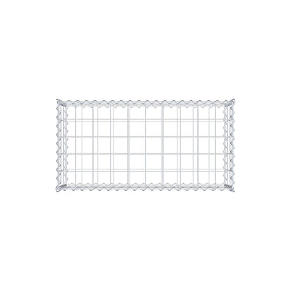 Gabbione 100 cm x 30 cm x 50 cm (L x H x P), maglia 10 cm x 10 cm, spirale