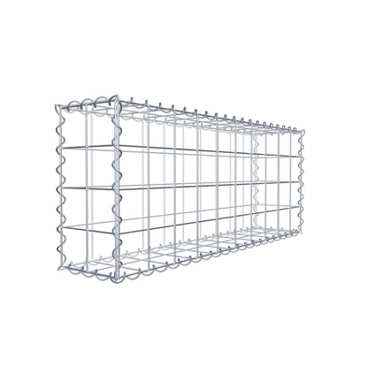 Gabion 100 cm x 40 cm x 20 cm (L x H x D), mesh size 10 cm x 10 cm, spiral