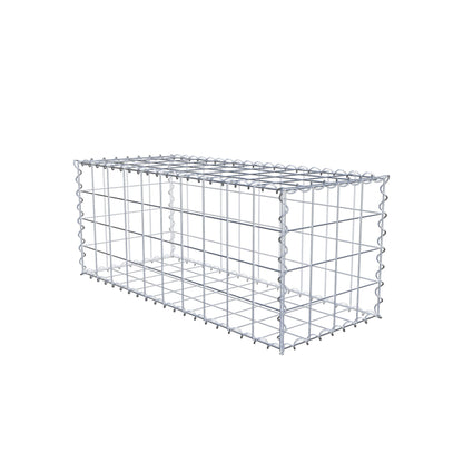 Gabion 100 cm x 40 cm x 40 cm (L x H x D), maskstorlek 10 cm x 10 cm, spiral