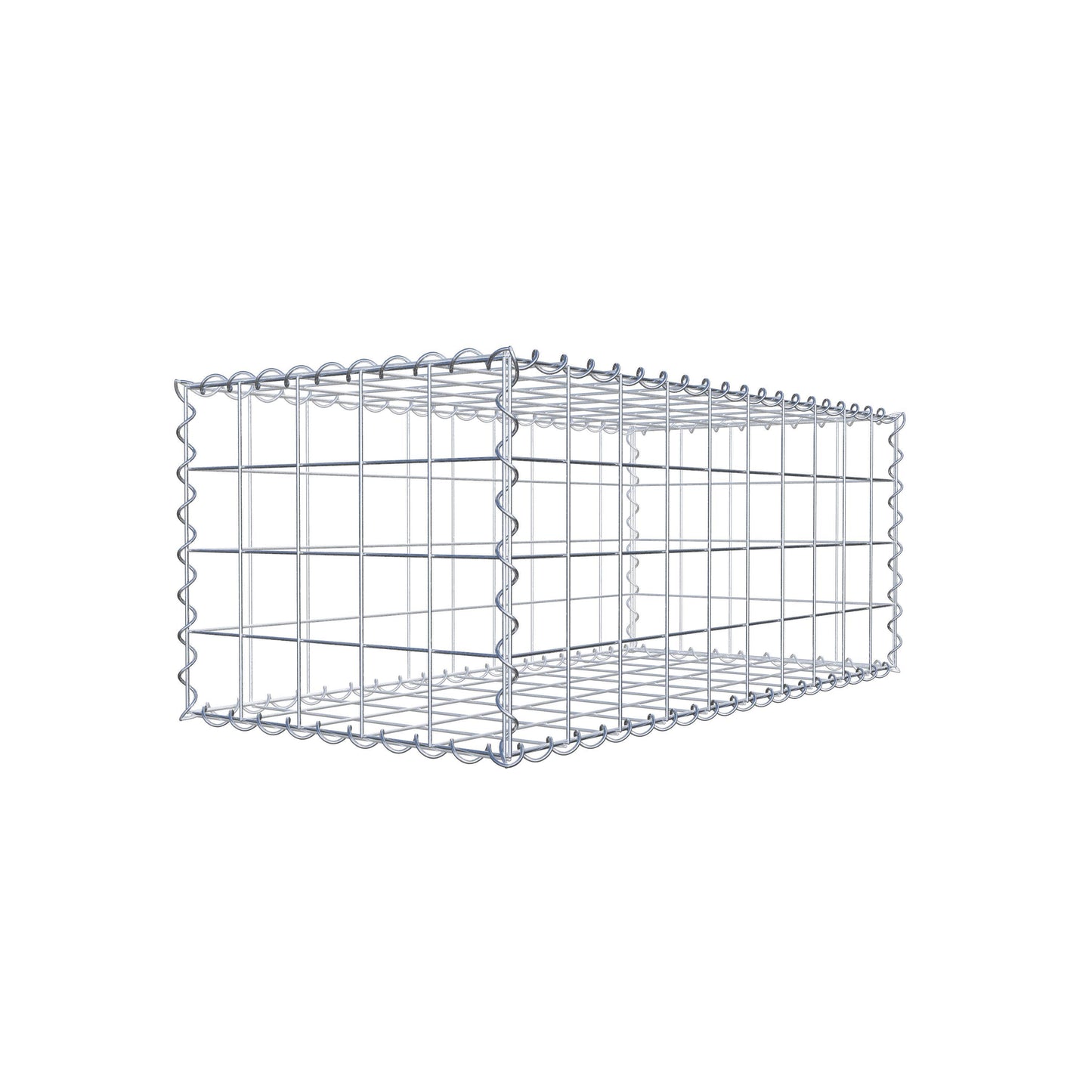Gabion 100 cm x 40 cm x 50 cm (L x H x P), mailles 10 cm x 10 cm, spirale