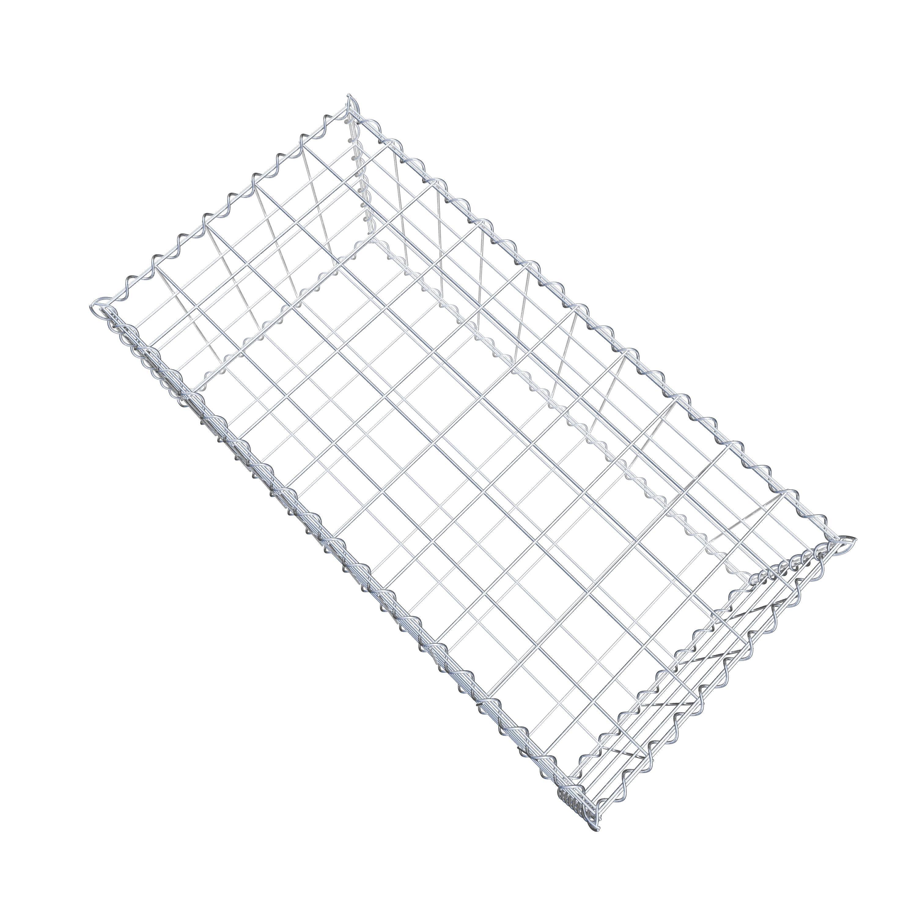 Gabion 100 cm x 40 cm x 50 cm (L x H x D), mesh size 10 cm x 10 cm, spiral