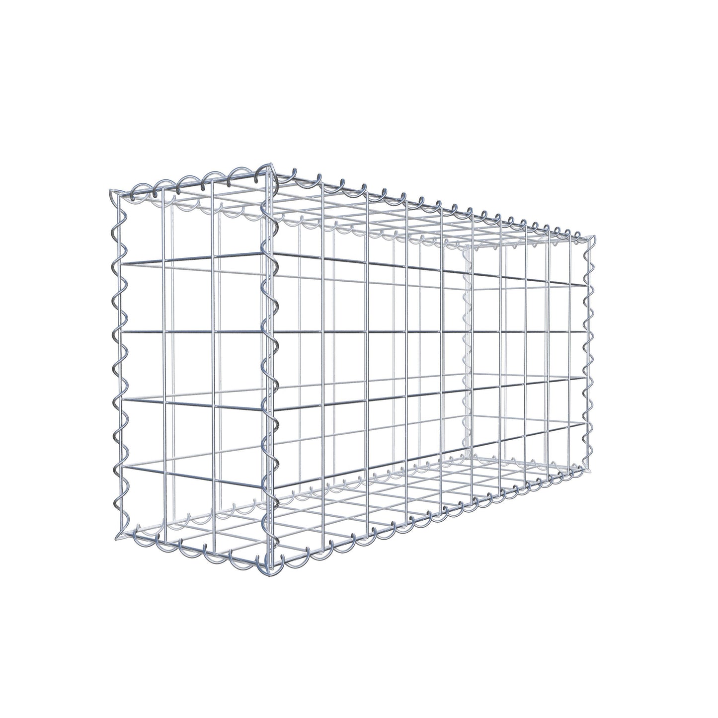Gabion 100 cm x 50 cm x 30 cm (L x H x P), mailles 10 cm x 10 cm, spirale