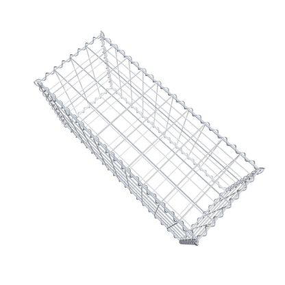 Gabion 100 cm x 50 cm x 40 cm (L x H x D), maskestørrelse 10 cm x 10 cm, spiral