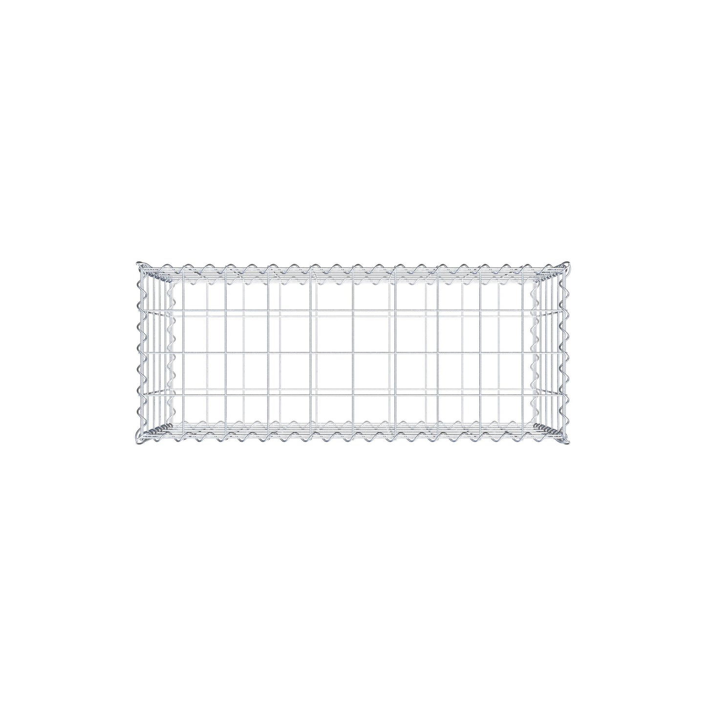 Gabion 100 cm x 50 cm x 40 cm (L x H x D), maskestørrelse 10 cm x 10 cm, spiral