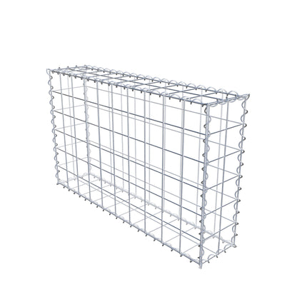 Gabion 100 cm x 60 cm x 20 cm (L x H x D), maskestørrelse 10 cm x 10 cm, spiral