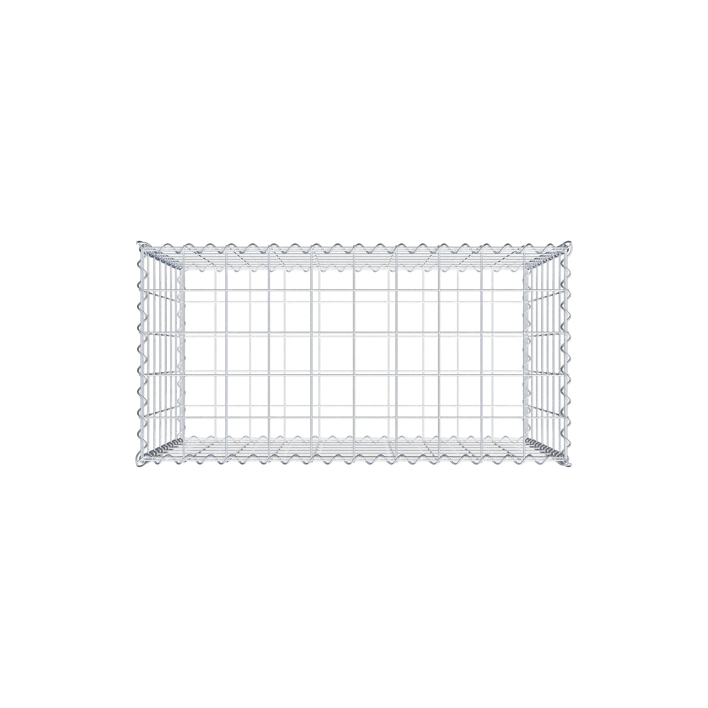 Gavión 100 cm x 70 cm x 50 cm (L x A x P), luz de malla 10 cm x 10 cm, en espiral