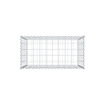 Gavión 100 cm x 70 cm x 50 cm (L x A x P), luz de malla 10 cm x 10 cm, en espiral