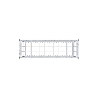 Gavión 100 cm x 80 cm x 30 cm (largo x alto x profundidad), tamaño de malla 10 cm x 10 cm, espiral