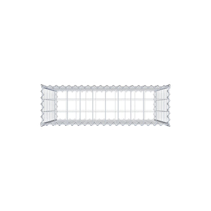 Gabião 100 cm x 90 cm x 30 cm (C x A x P), malhagem 10 cm x 10 cm, espiral