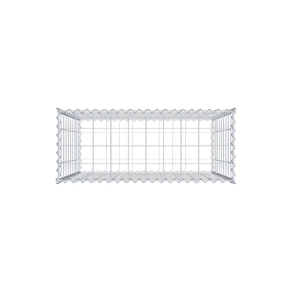 Gavión 100 cm x 100 cm x 40 cm (largo x alto x fondo), malla 10 cm x 10 cm, en espiral