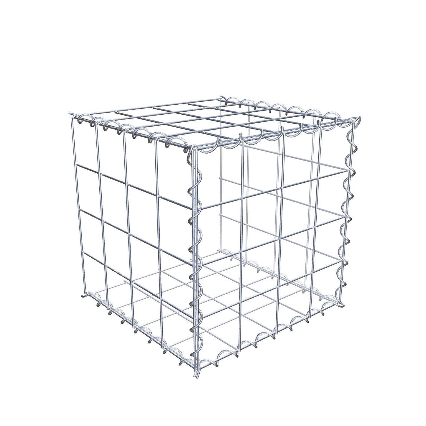 Anbaugabione Typ 2 40 cm x 40 cm x 40 cm (L x H x T), Maschenweite 10 cm x 10 cm, Spirale