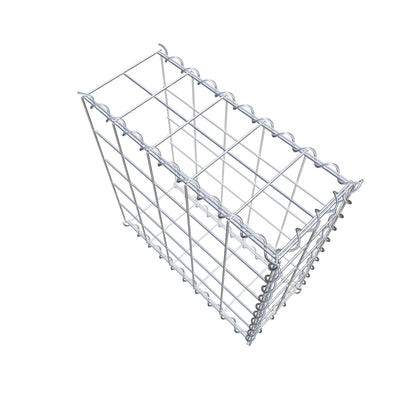 Extra gabion typ 2 50 cm x 50 cm x 20 cm (L x H x D), maskstorlek 10 cm x 10 cm, spiral