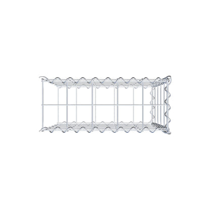 Extra gabion typ 2 50 cm x 50 cm x 20 cm (L x H x D), maskstorlek 10 cm x 10 cm, spiral