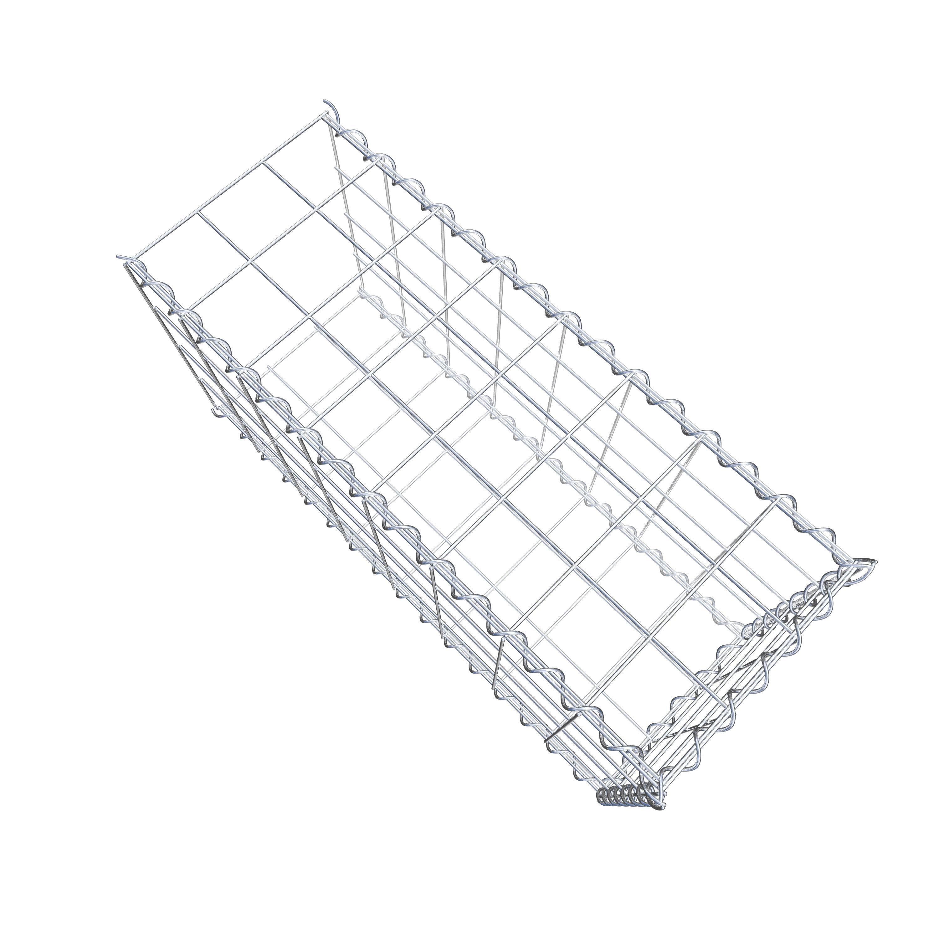 Gabião tipo 2 80 cm x 40 cm x 30 cm (C x A x P), malhagem 10 cm x 10 cm, espiral