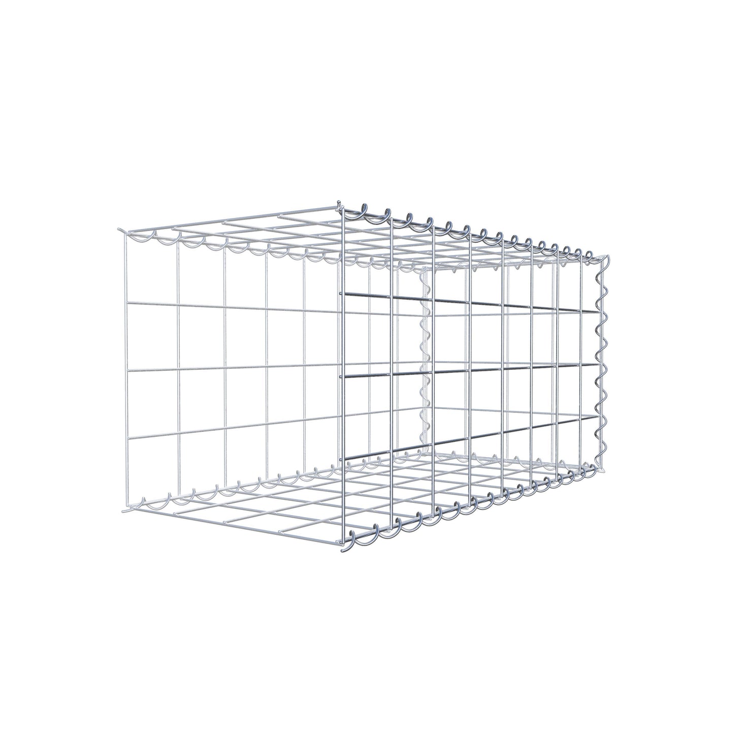 Grown-on gabion type 2 80 cm x 40 cm x 40 cm (L x H x D), mesh size 10 cm x 10 cm, spiral