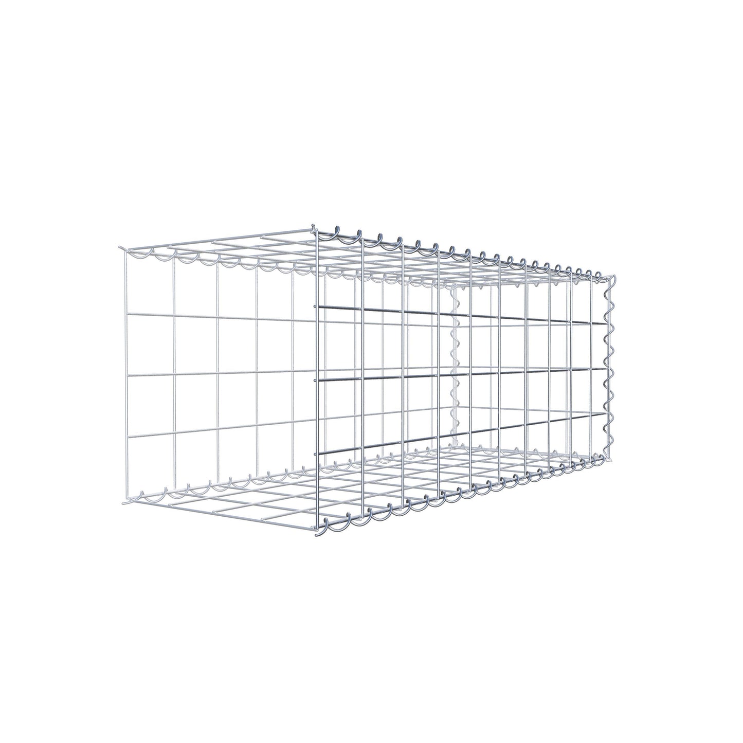 Gabbione aggiuntivo tipo 2 100 cm x 40 cm x 40 cm (L x A x P), maglia 10 cm x 10 cm, spirale