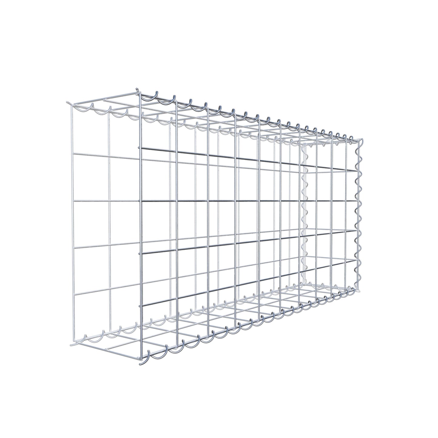 Extra gabion typ 2 100 cm x 50 cm x 20 cm (L x H x D), maskstorlek 10 cm x 10 cm, spiral