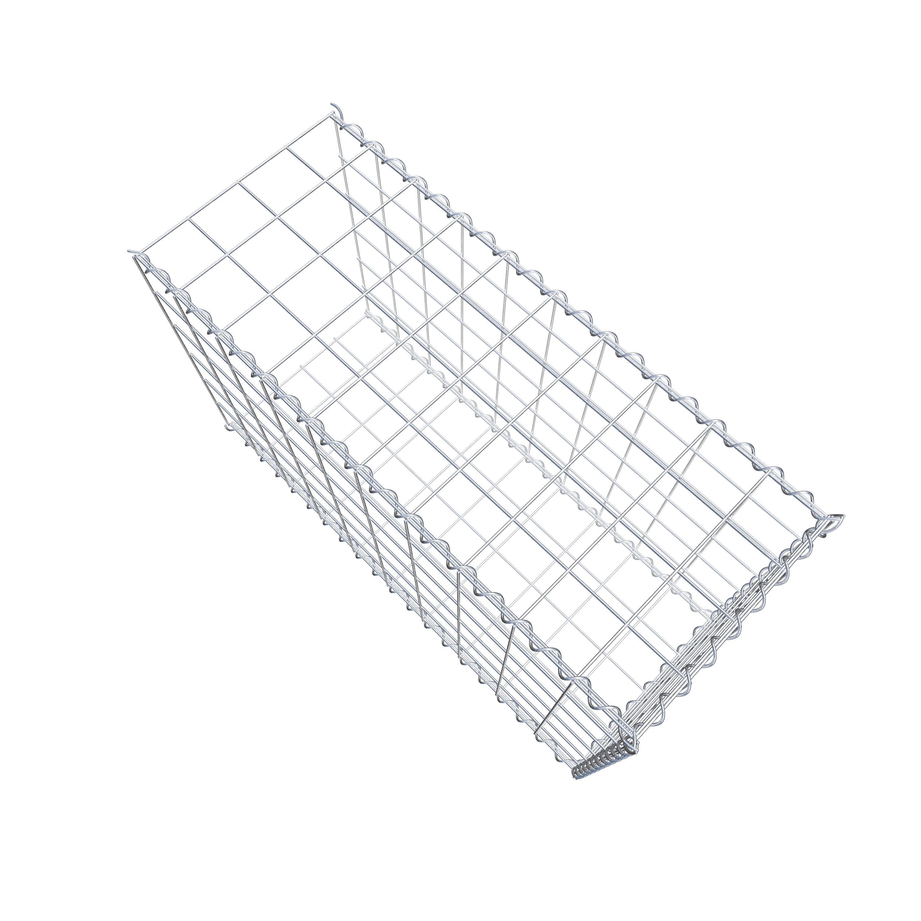 Anbaugabione Typ 2 100 cm x 60 cm x 40 cm (L x H x T), Maschenweite 10 cm x 10 cm, Spirale