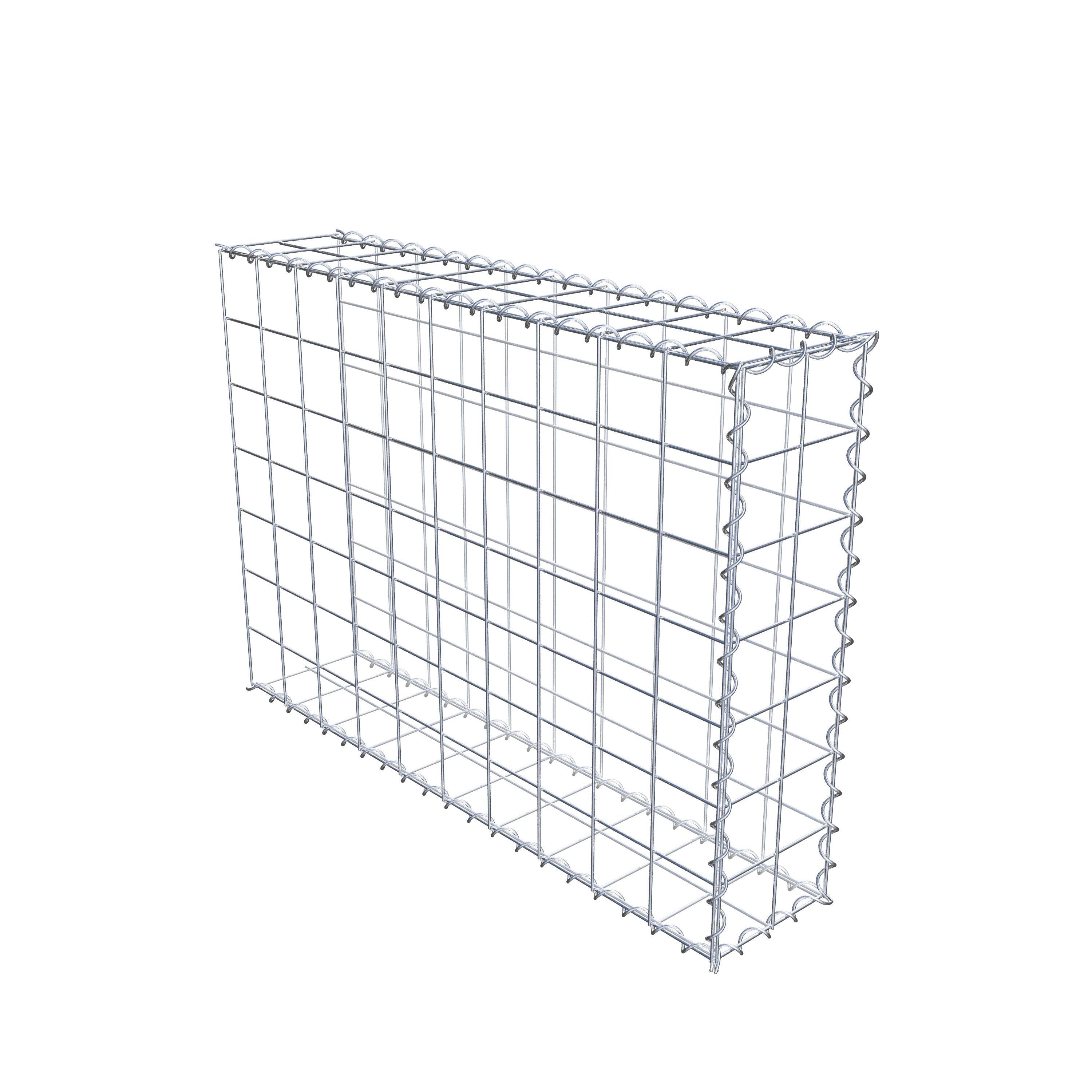 Grown-on gabion type 2 100 cm x 70 cm x 20 cm (L x H x D), mesh size 10 cm x 10 cm, spiral