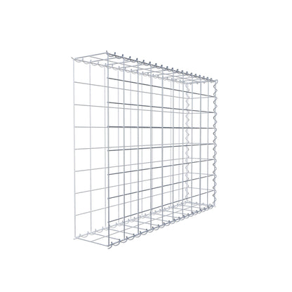 Opvokset gabion type 2 100 cm x 80 cm x 20 cm (L x H x D), maskestørrelse 10 cm x 10 cm, spiral