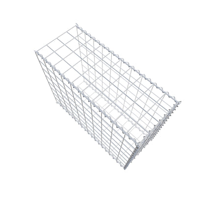 Opvokset gabion type 2 100 cm x 80 cm x 40 cm (L x H x D), maskestørrelse 10 cm x 10 cm, spiral