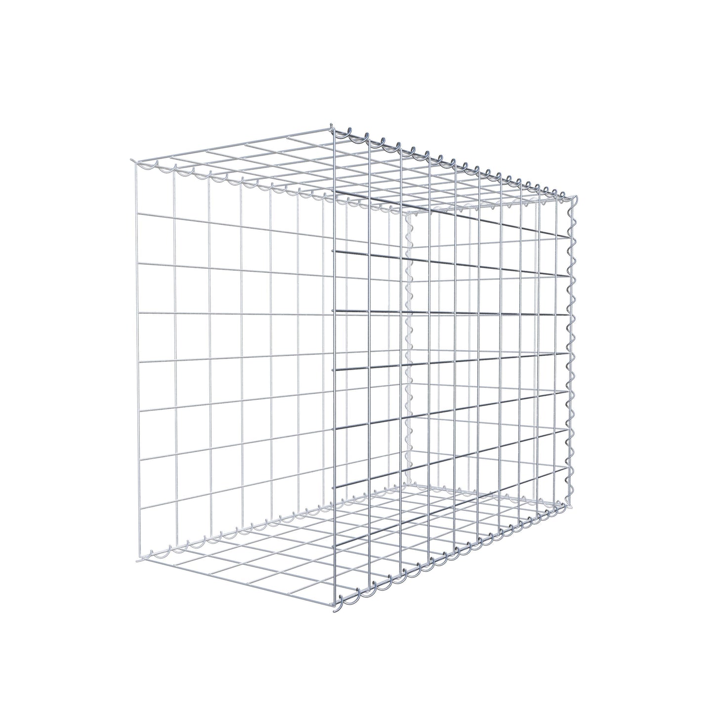 Grown-on gabion type 2 100 cm x 80 cm x 50 cm (L x H x D), mesh size 10 cm x 10 cm, spiral