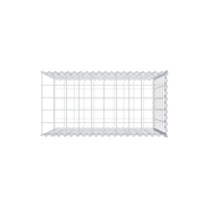 Grown-on gabion type 2 100 cm x 80 cm x 50 cm (L x H x D), mesh size 10 cm x 10 cm, spiral