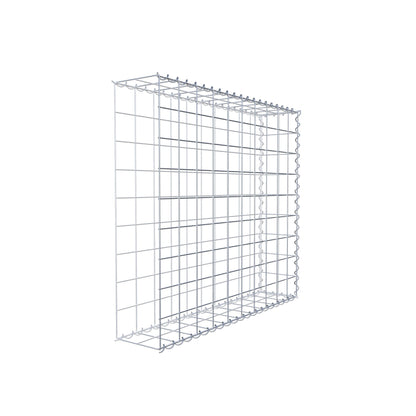 Opvokset gabion type 2 100 cm x 90 cm x 20 cm (L x H x D), maskestørrelse 10 cm x 10 cm, spiral