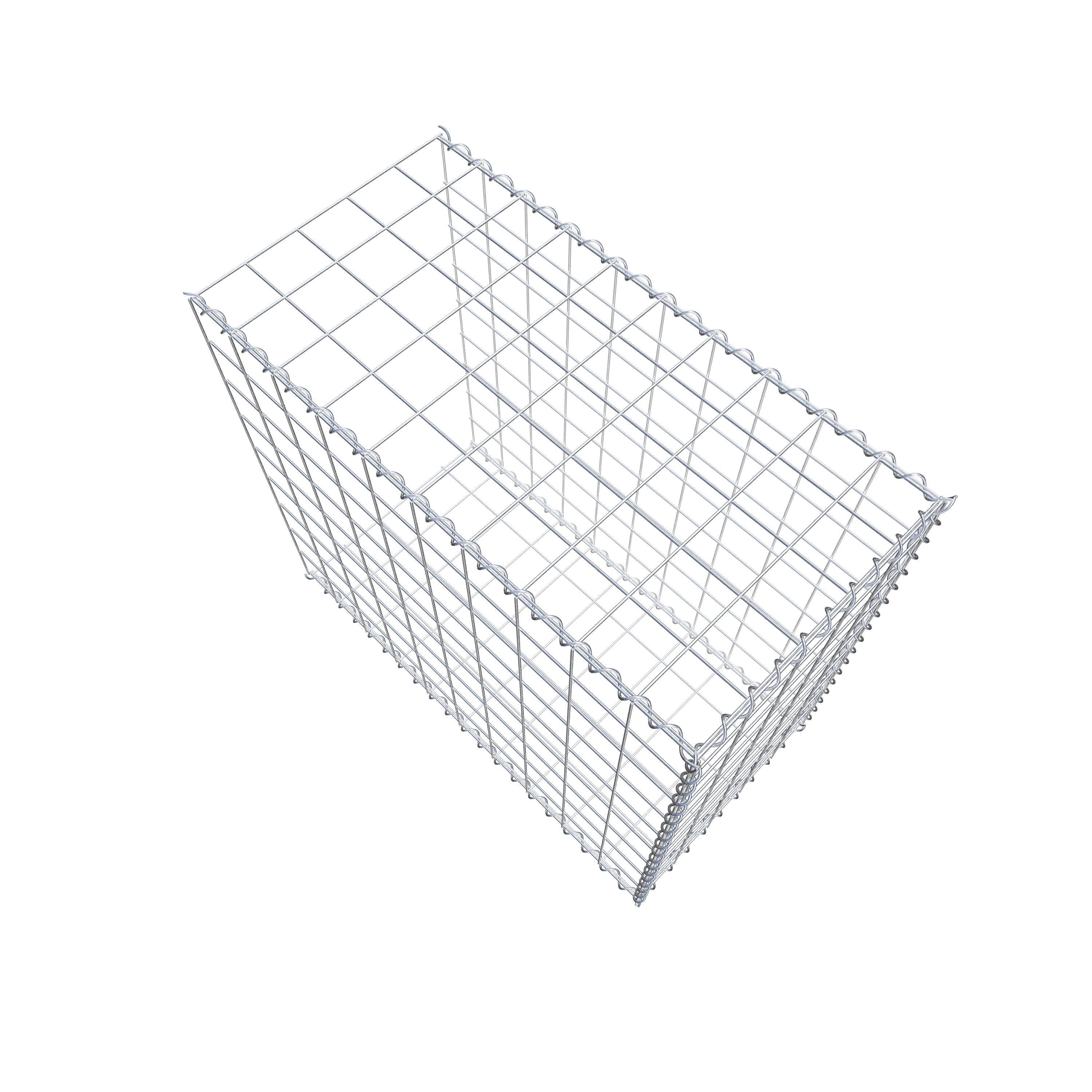 Gabião tipo 2 100 cm x 90 cm x 50 cm (C x A x P), malhagem 10 cm x 10 cm, espiral