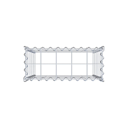 Extra gabion typ 3 50 cm x 50 cm x 20 cm (L x H x D), maskstorlek 10 cm x 10 cm, spiral