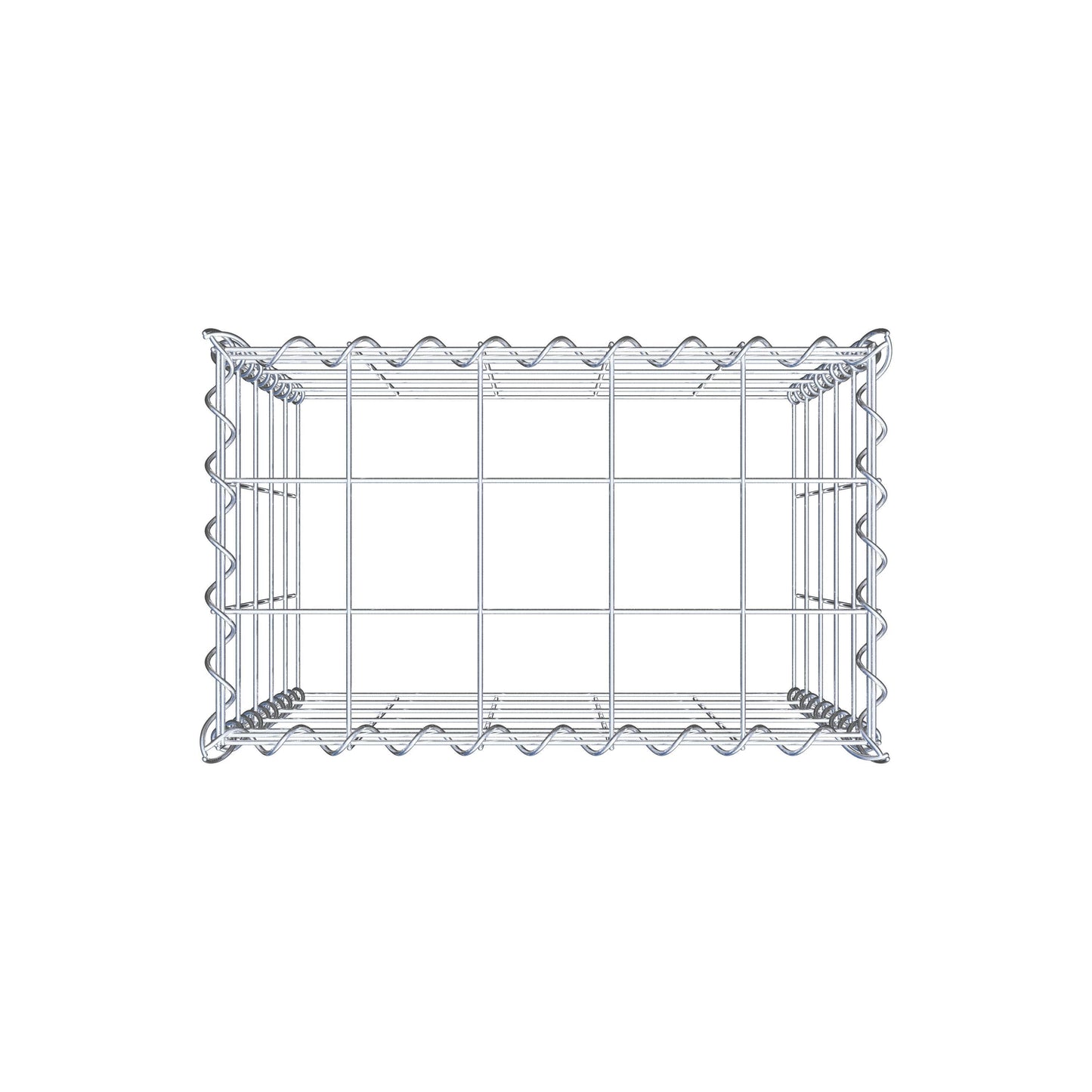 Anbaugabione Typ 3 50 cm x 50 cm x 30 cm (L x H x T), Maschenweite 10 cm x 10 cm, Spirale