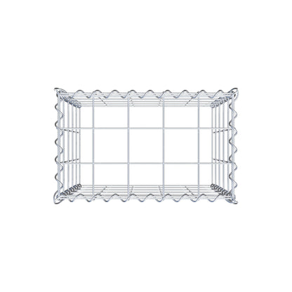 Anbaugabione Typ 3 50 cm x 50 cm x 30 cm (L x H x T), Maschenweite 10 cm x 10 cm, Spirale