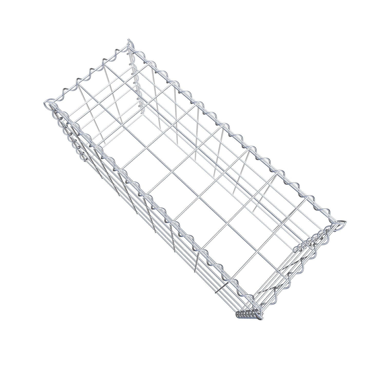 Opvokset gabion type 3 80 cm x 40 cm x 30 cm (L x H x D), maskestørrelse 10 cm x 10 cm, spiral