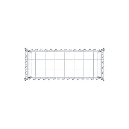 Opvokset gabion type 3 80 cm x 40 cm x 30 cm (L x H x D), maskestørrelse 10 cm x 10 cm, spiral